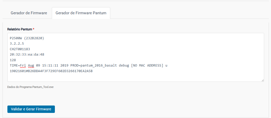 Gerador Online de reset Pantum