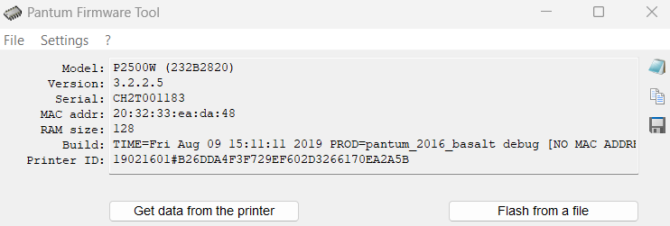 Pantum Firmware Tool